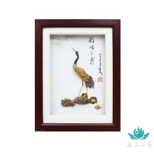 风雨雕石艺画 · 仙鹤