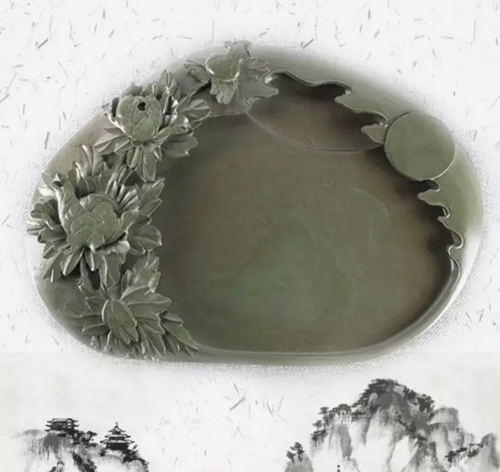 嘉峪石砚·富贵牡丹